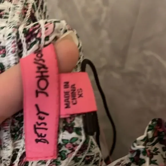 Betsey Johnson lulu midi Floral Dress XSmall NWT - Picture 10 of 11